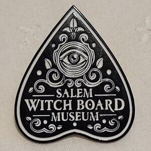 Salem Witch Board Museum Enamel Planchette Pin